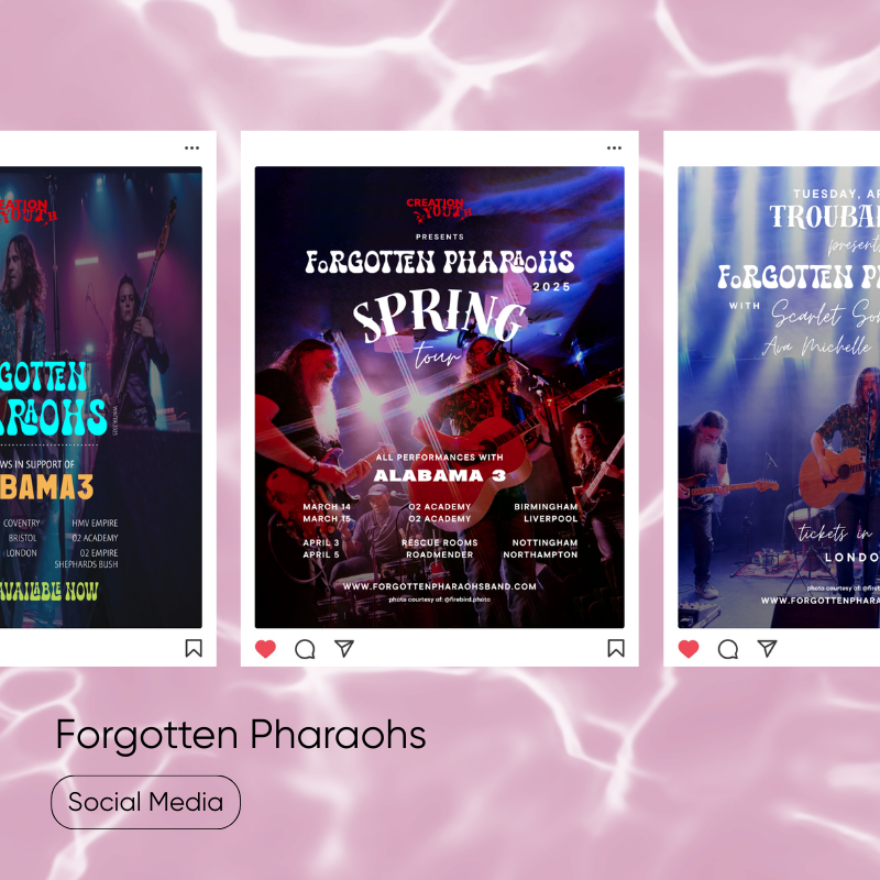 Forgotten Pharaohs New Love Marketing and Design