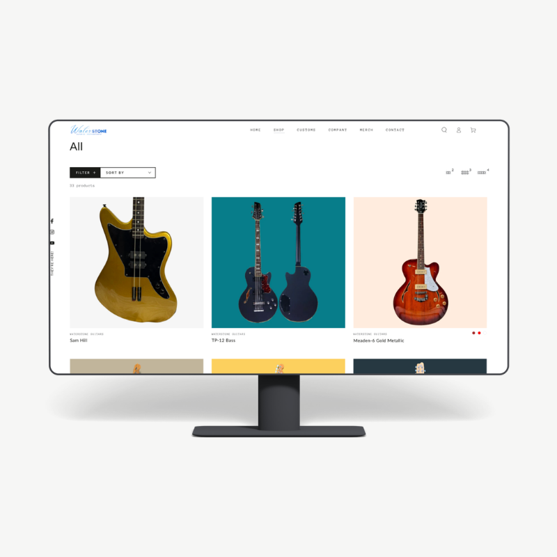 Waterstone Guitars New Love Marketing and Design